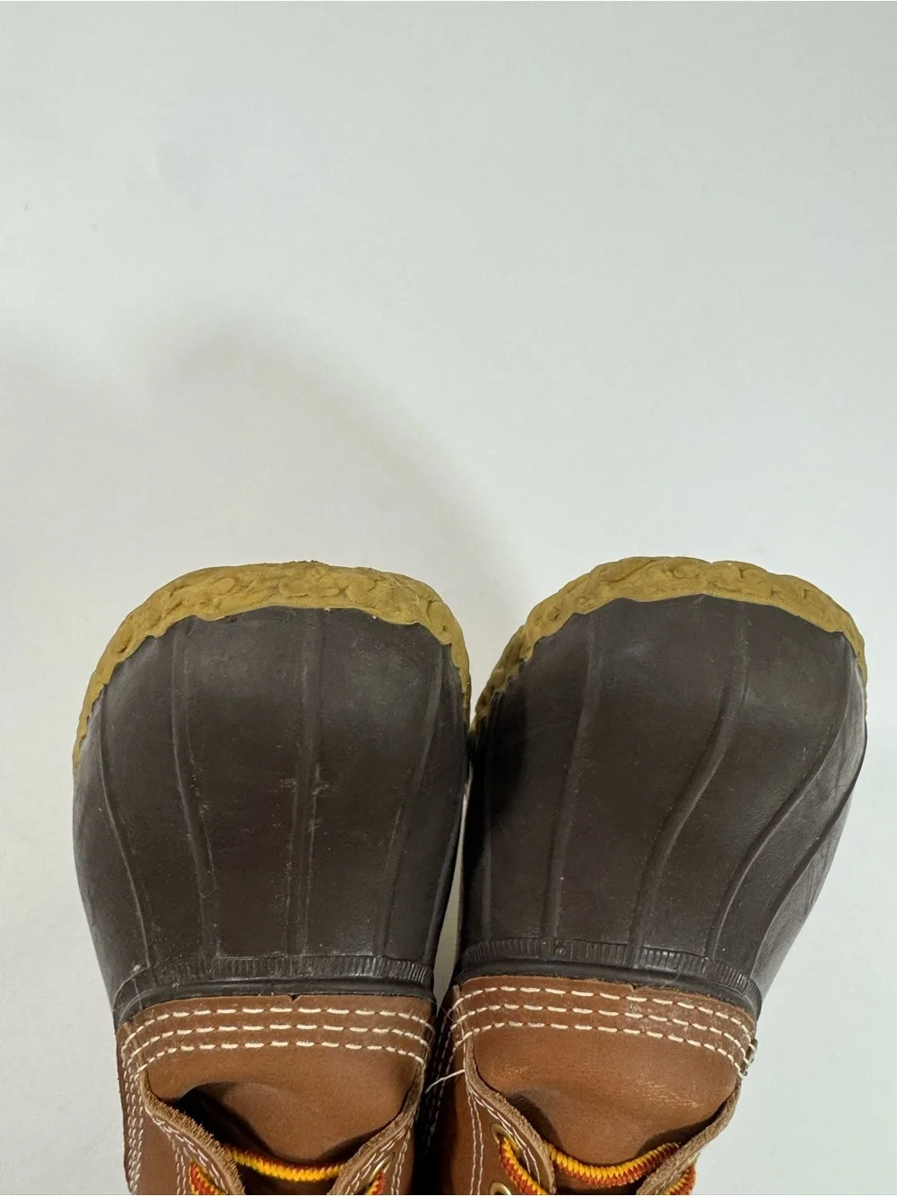 LL Bean Mens Bean Duck Boots Gumshoe Tan All Weather Outdoors